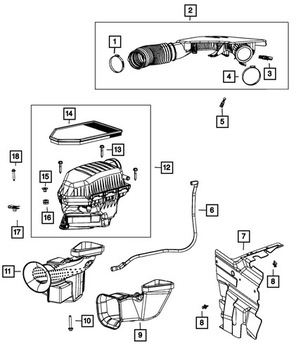 FILTR VZDUCHU DODGE CHALLENGER/CHARGER/ CHRYSLER 300 11-23 OE