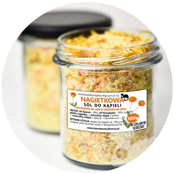 NAGIETKOWA SÓL DO KĄPIELI + cytryna + melisa 300g