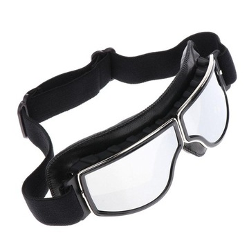 Motocyklowe zabytkowe okulary odporne na zadr