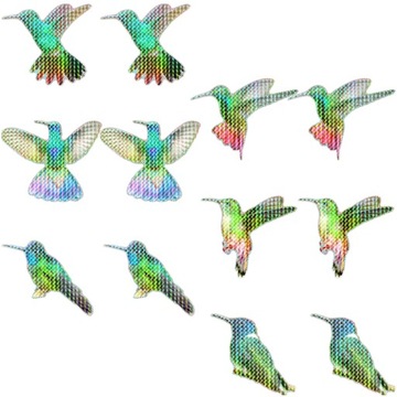 Магнитные наклейки Птицы-магниты 12 шт.