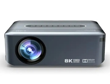 PROJEKTOR RZUTNIK ANDROID SMART TV WIFI FULL HD 12000LM 4K LED BLUETOOTH