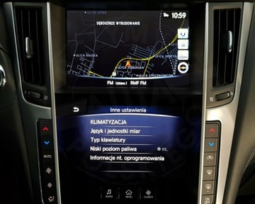 INFINITI Q60 ПОЛЬСКИЙ МЕНЮ КАРТА РАДИО