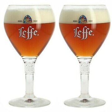 LEFFE ALE BEER szklanka pokal 33cl BELGIA - 2 sztuki