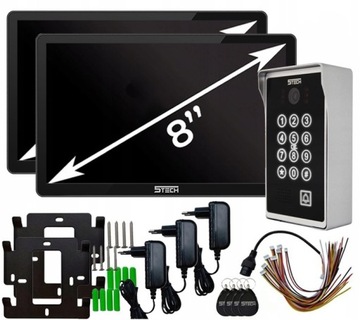 WIDEODOMOFON WIFI 5TECH 2 MONITORY ANDROID iOS SD