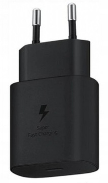 Настенное зарядное устройство Samsung Super Fast Charge 25 Вт, оригинальное EP-TA800, ЧЕРНОЕ