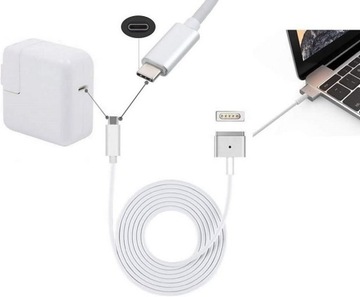 Магнитный кабель USB-C для MacBook MagSafe2 T 1,7 м