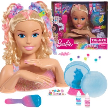 BARBIE LALKA GŁOWA DO STYLIZACJI DELUXE TIE DIE