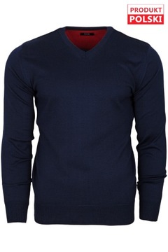 Sweter męski serek M&M PRODUKT POLSKI roz. XXL