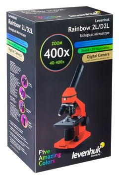 Микроскоп школьный детский оптический 2л/400х + книга БЕСПЛАТНО!