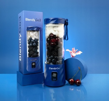 BlendyGo 3 оригинальный беспроводной USB-блендер 250Вт, темно-синий