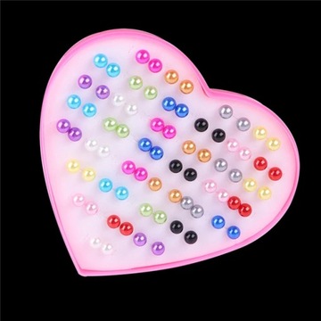 18/36/100 пар женских маленьких пластиковых серег со звездой и луной