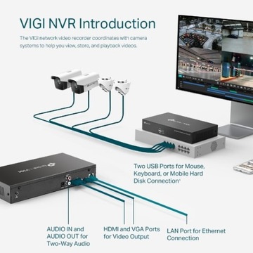 VIGI NVR1008H 8-канальный сетевой видеорегистратор