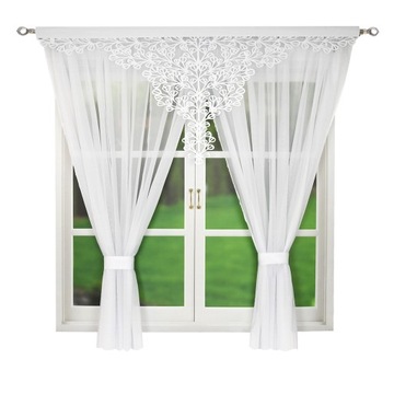 Firana Firanka Gotowa 400x150 cm z AŻUREM