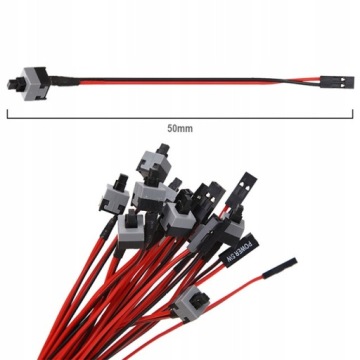 Kabel ATX Power SW Switch Przycisk Koparki Riser