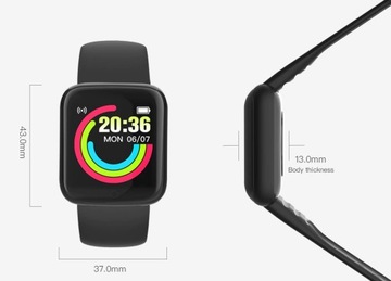 SMARTWATCH SMARTBAND СПОРТИВНЫЙ БРАСЛЕТ ИЗМЕРИТЕЛЬ ЧСС D20