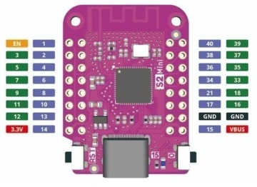 ESP32 S2 Mini ESP32-S2FN4R2 Arduino MicroPython