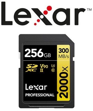 Карта Lexar Pro 2000X SDHC SDXC UHS-II U3 ​​V90 R300/W260 256 ГБ