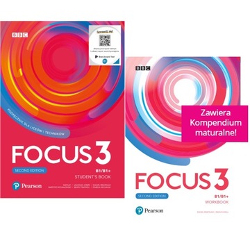 FOCUS 3 SECOND EDITION podr + ćw + KOD komplet