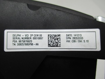 CITROEN C4 B7 10-18 PANEL PŘEPÍNAČE ŘÍDÍCÍ MULTIFUNKCE 96758769ZD