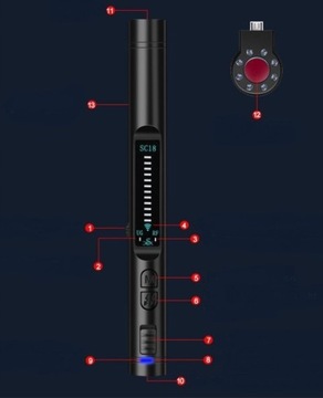 Детектор прослушивания телефонных разговоров для GPS-локаторов GSM-камер ИЗ ПОЛЬШИ