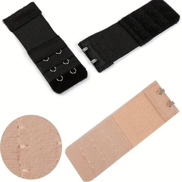 ZESTAW 3X PRZEDŁUŻACZ ZAPIĘCIA DO BIUSTONOSZA PRZEDŁUŻKA STANIKA HAFTKI