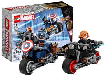 LEGO MARVEL 76260 MOTOCYKL CZARNEJ WDOWY I KAPITAN