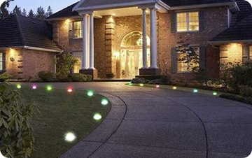 СВЕТОДИОДНЫЕ СВЕТИЛЬНИКИ САДОВЫЕ СВЕТИЛЬНИКИ, ВСТРАИВАЕМЫЕ В ПОДЪЕЗДНУЮ ДОРОЖКУ, RGB ЛАМПА