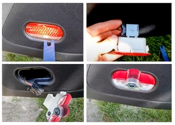 2x LAMPKA LED DRZWI PROJEKTOR SKODA OCTAVIA I 1U II 1Z HOLOGRAM LOGO ŠKODA