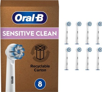 ORAL-B SENSITIVE CLEAN KOŃCÓWKI DO SZCZOTECZKI ORYGINALNE 8szt SZ121