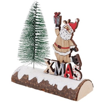 FIGURKA DEKORACJA ŚWIĄTECZNA XMAS MIKOŁAJ CHOINKA