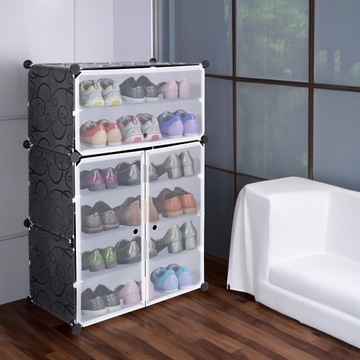 МОДУЛЬНЫЙ ШКАФ ДЛЯ ОБУВИ ОРГАНИЗАТОР ДЛЯ ОБУВИ ПОДСТАВКА ПОЛКА ГАРДЕРОБ КОРОБКИ