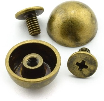 20 комплектов 8/10/12/15/20 мм, купольные заклепки, винты с шипами, шпильки, одежда в стиле панк