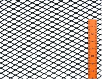 8x4 мм 25x100 см Серебристая алюминиевая сетка для бампера