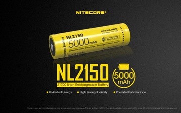 Akumulator 21700 (5000mah) Nitecore NL2150, 1 szt.