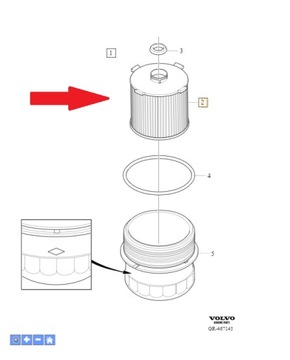 Filtr oleju Volvo OE 32257032