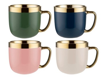 KUBEK PORCELANA NBC FLORINA GOLDEN RING 530ML