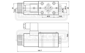 ЭЛЕКТРОМАГНИТНЫЙ КЛАПАН 2-ПОЛОЖЕННЫЙ CETOP 3 NG6 JB 12V ГИДРОЛИДЕР