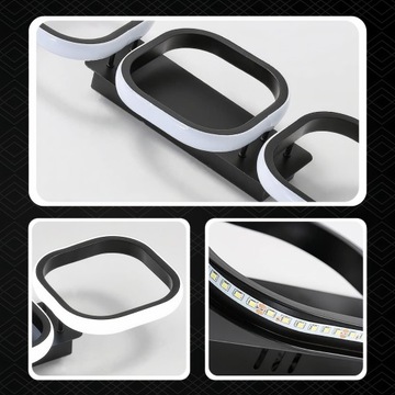 СВЕТОДИОДНЫЙ ПОТОЛОЧНЫЙ СВЕТИЛЬНИК 33ВТ ПЛОСКОСТЬ 3 ЦВЕТА ДЛЯ ГОСТИНОЙ СПАЛЬНЯ ЛЮСТРА