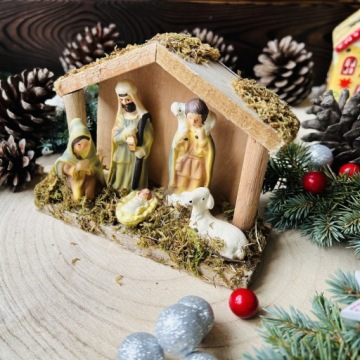 Рождественская конюшня, Вертеп, Святое семейство, Статуэтка, Елочные украшения