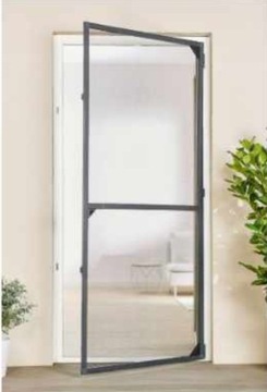 Moskitiera do drzwi 100 cm x 210 Otwierana Livarno Home antracytowy