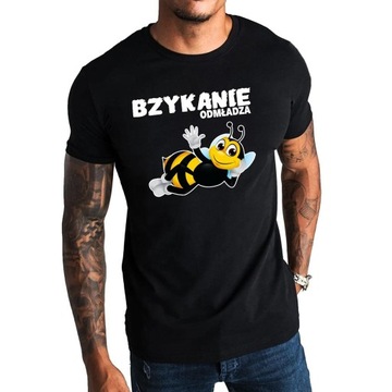 Koszulka męska T-shirt PSZCZÓŁKA bawełna 4XL