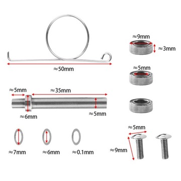 Аксессуары для рукояток катушки Многоцелевой комплект для модификации луковой пружины B