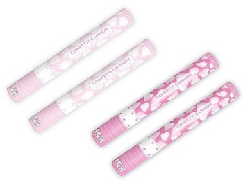 Фантастическая трубка конфетти с лепестками белых роз, 40 см.