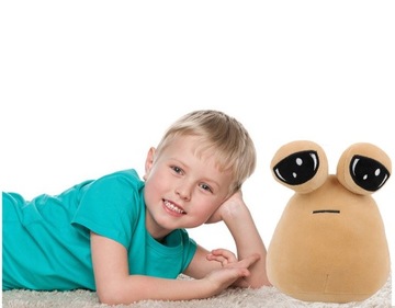 KOSMITA POU SŁODKA ZABAWKA PODUSZKA MASKOTKA PLUSZAK, tkanina, 3 m +