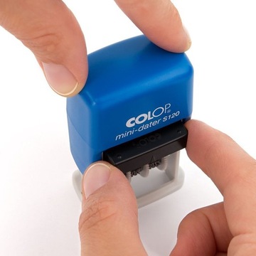 ШТАМП ДАТА ШТАМП COLOP S120 НОМЕР ДАТЫ ДАТА ДЕНЬ МЕСЯЦ ГОД СИНИЙ