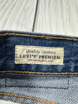 LEVIS Jeansowa Spódnica Damska na Guziki Logowana r. W30