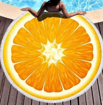 Ręcznik PLAŻOWY OKRĄGŁY wzory 150cm SUPER JAKOŚĆ!