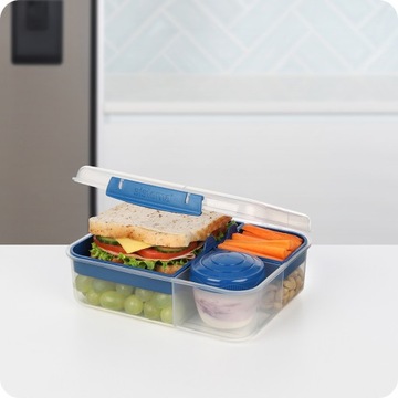 SISTEMA LUNCHBOX BENTO BOX КОНТЕЙНЕР ДЛЯ СОУСА 1650 МЛ С ОТДЕЛЕНИЯМИ