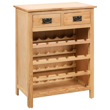SZAFKA NA WINO 72X32X90CM DREWNO DĘBOWE