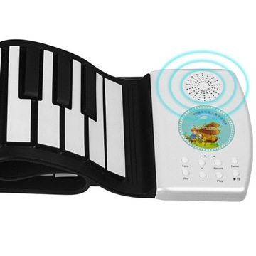 Roll Up Piano Składane pianino 49 klawiszy Przenośne pianino Silikonowe